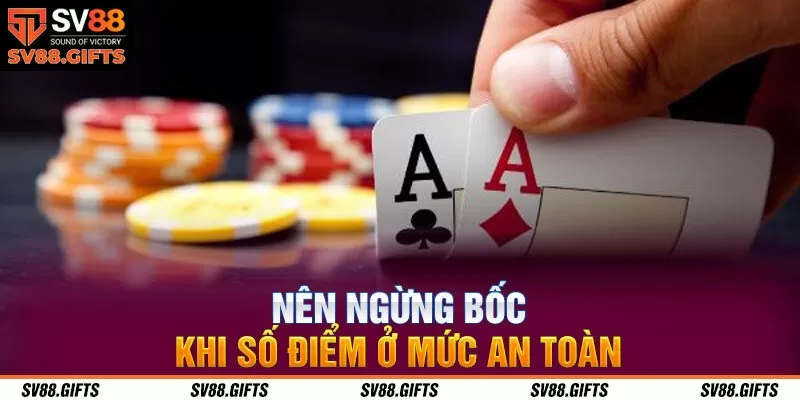 N&ecirc;n ngừng bốc khi số điểm ở mức an to&agrave;n