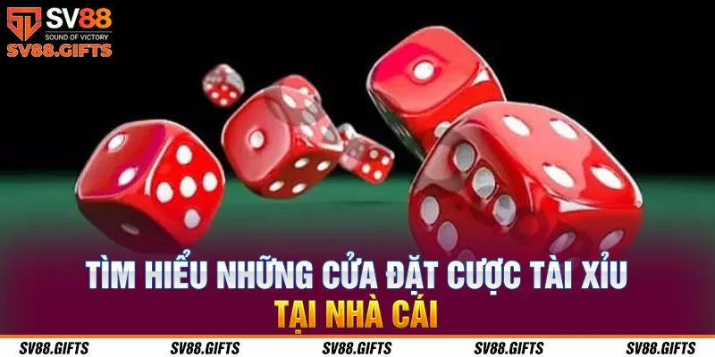 T&igrave;m hiểu những cửa đặt cược t&agrave;i xỉu tại nh&agrave; c&aacute;i